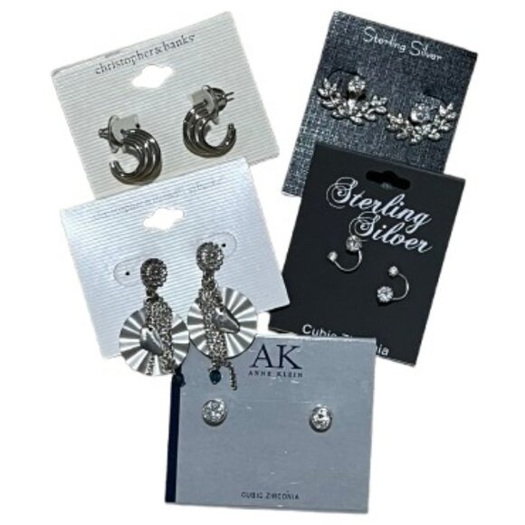 NWT Silver Earrings Bundle - 5 Pairs - Picture 1 of 6